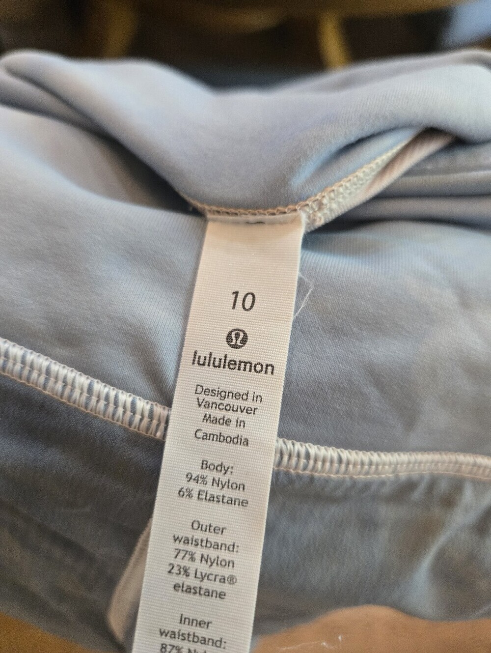 Lululemon Speed Up Shorts 2.5” Blue Tie Dye Size 10 High-Rise Athletic Running - Picture 8 of 8